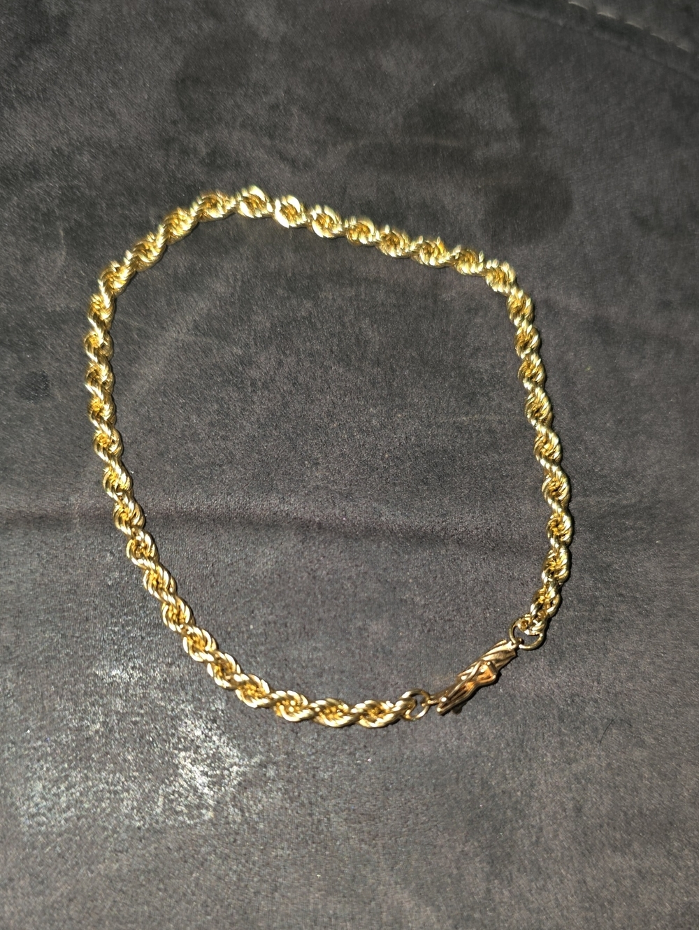 14k Gold Rope Chain Bracelet - Women's Jewelry